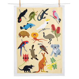 Aussie Wildlife Tea Towel