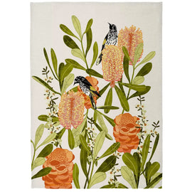 Microfibre Banksia with Honey Eaters Tea Towel