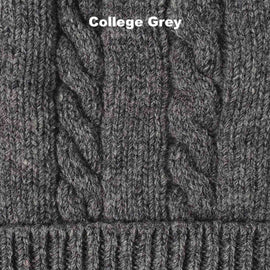 Beanie - Cable, College Grey