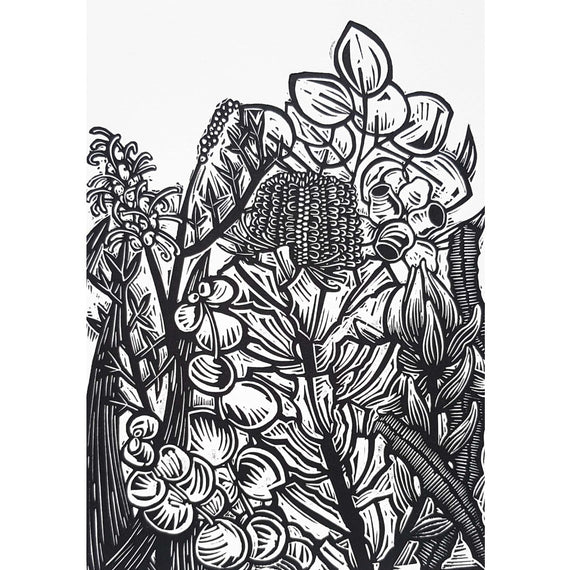 Floral Garden Original Unframed