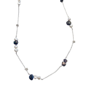 Knotted Pearl Necklace